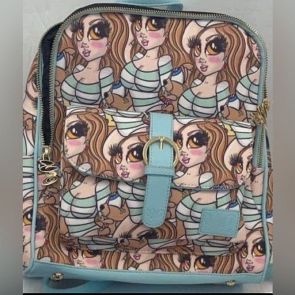 Stylish Women's Backpack with Cartoon Print